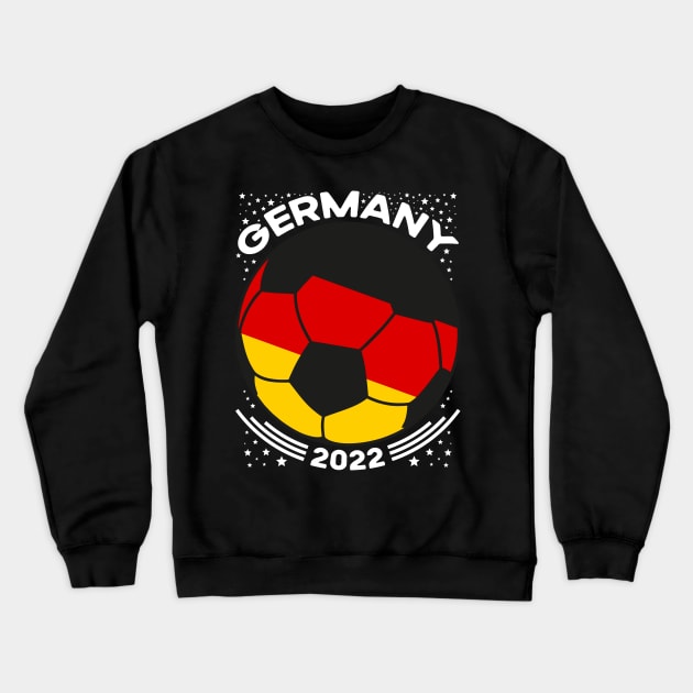 Germany Flag Soccer Football Team Crewneck Sweatshirt by mcoshop